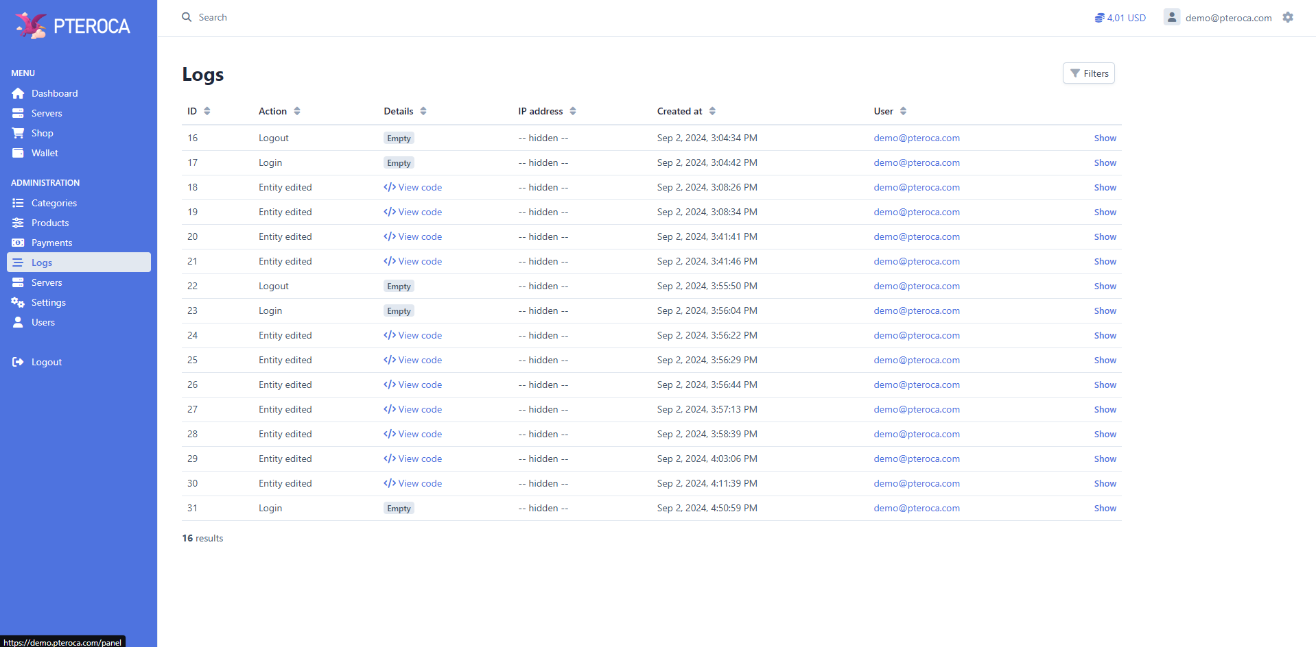 Comprehensive Server Rental Management